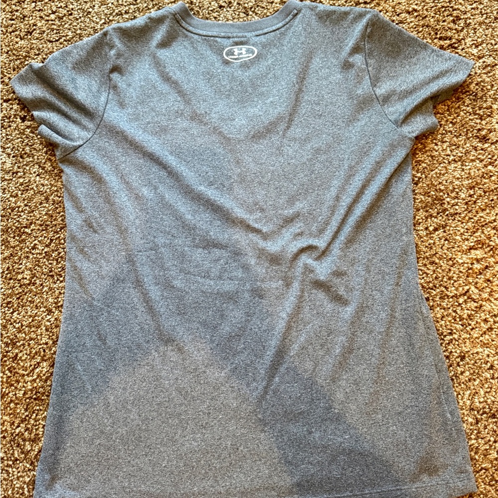 Under Armour Women's Gray V-Neck Top - Picture 2 of 2